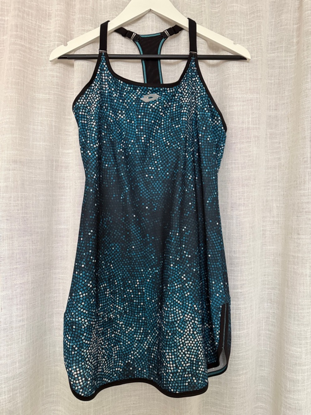 Lotto Teal Dot-Print Racerback Dress - Tennis